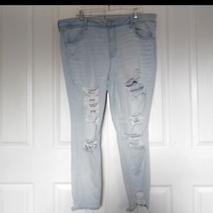American Eagle Distressed Next level Stretch